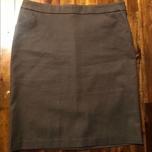 NY&Co taupe grey pencil skirt size 2